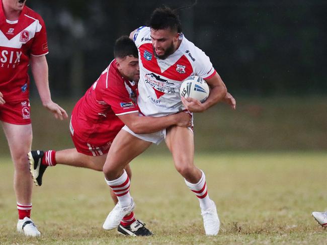 Kyle McLean Rugby League Central Coast First Grade round one. Kincumber Colts vs Woy Woy Roosters at Mackillop Oval, 13 April 2024.pic Sue Graham