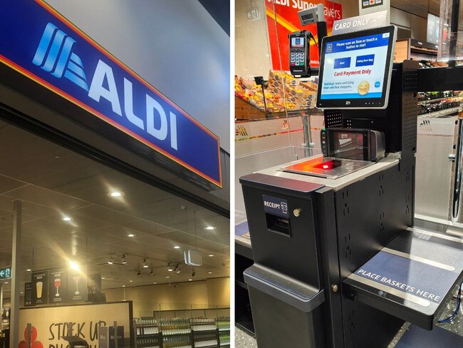 Aldi introduces controversial checkouts. Picture: news.com.au/AndrewBackhouse