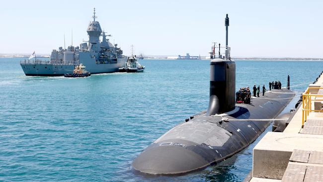 US Navy Virginia-class submarine USS Mississippi at Fleet Base West, Rockingham, Western Australia. Picture: Supplied