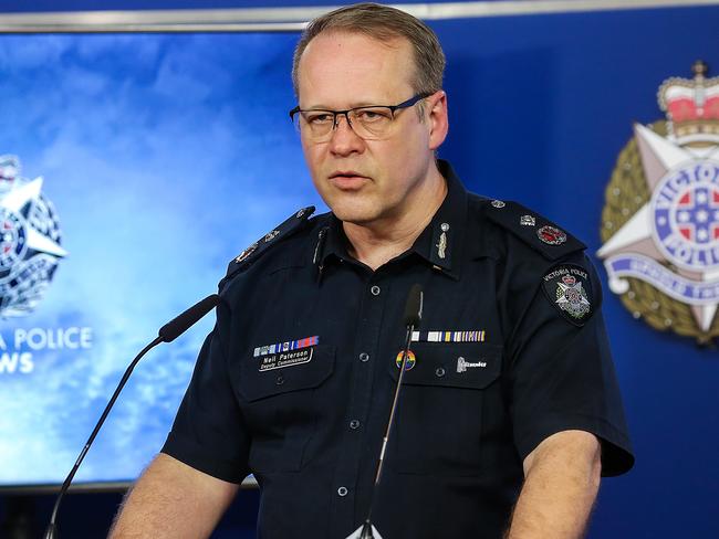 Victoria Police’s Deputy Commissioner of regional operations Neil Paterson says youth offenders are driven by social media clout. Picture: Ian Currie