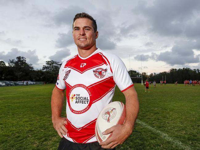 Mortimer at Rugby League Gold Coast club Currumbin. Picture: Tim Marsden