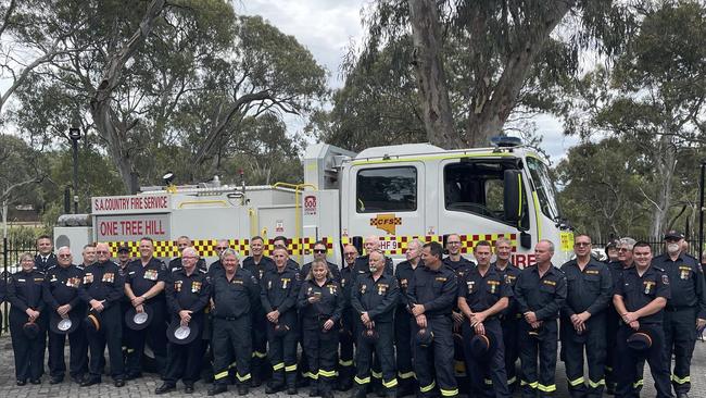 Vince Cozzitorto’s name appears three times on the One Tree Hill honour board for his services to the brigade. Picture: Di Scott / One Tree Hill CFS