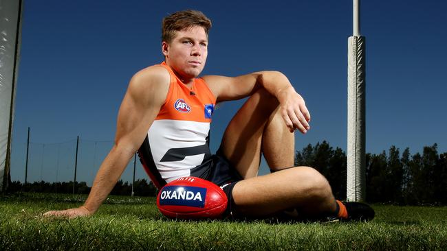 Giants Toby Greene knows what he did early in his career was wrong. Picture: Gregg Porteous