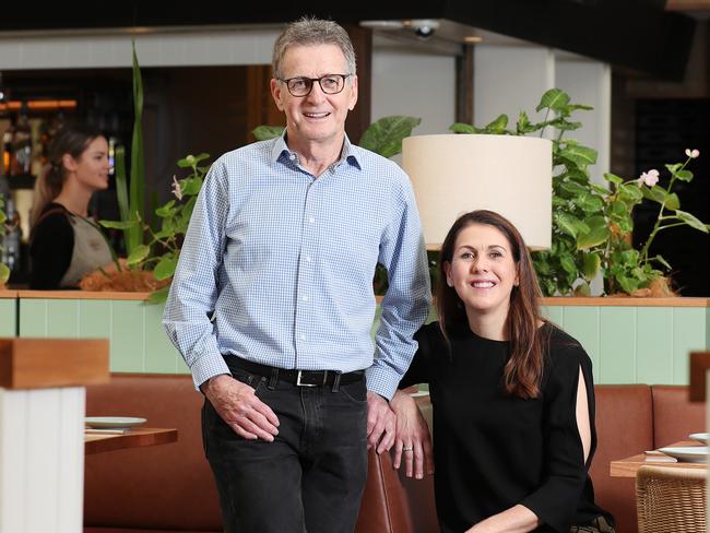 Owners Brian and Cathy Fitzgibbons at the Glen Hotel in Eight Mile Plains. Pics Tara Croser.