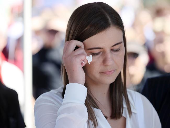 Brittany Higgins told the Women's March 4 Justice Rally in Canberra that staff from the Prime Minister’s office tried to undermine her loved ones. Picture: NCA NewsWire / Gary Ramage