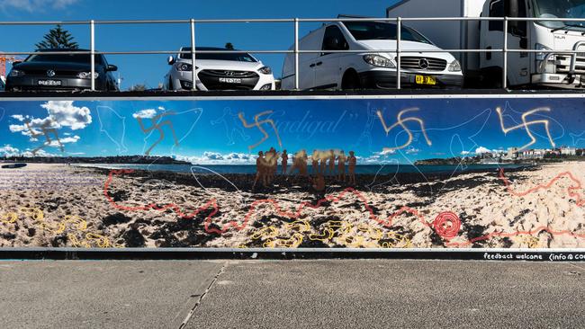 The graffiti has been branded “blatant racism’: Picture: Monique Harmer