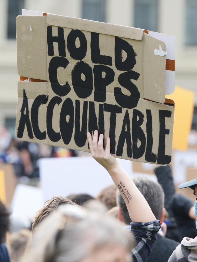 Images from the Black Lives Matter protest in Adelaide’s Victoria Square. Picture: Brenton Edwards