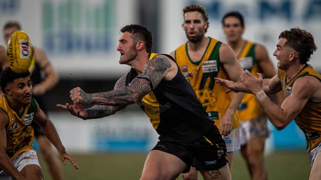 Liam Buxton in the 2023-24 NTFL Men's Grand Final between Nightcliff and St Mary's. Picture: Pema Tamang Pakhrin