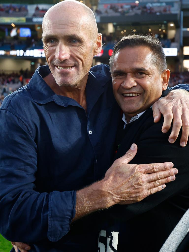 Tony Lockett and Nicky Winmar