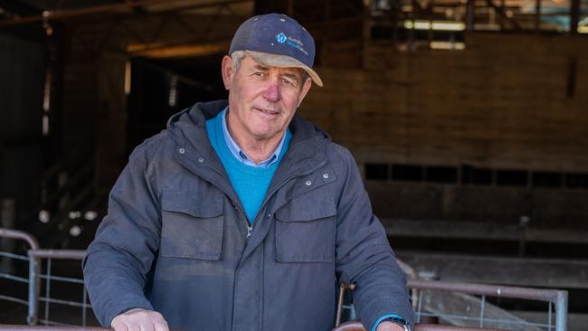 Tim Wright on his property, Lana, at Balala in NSW. Picture: Simon Scott