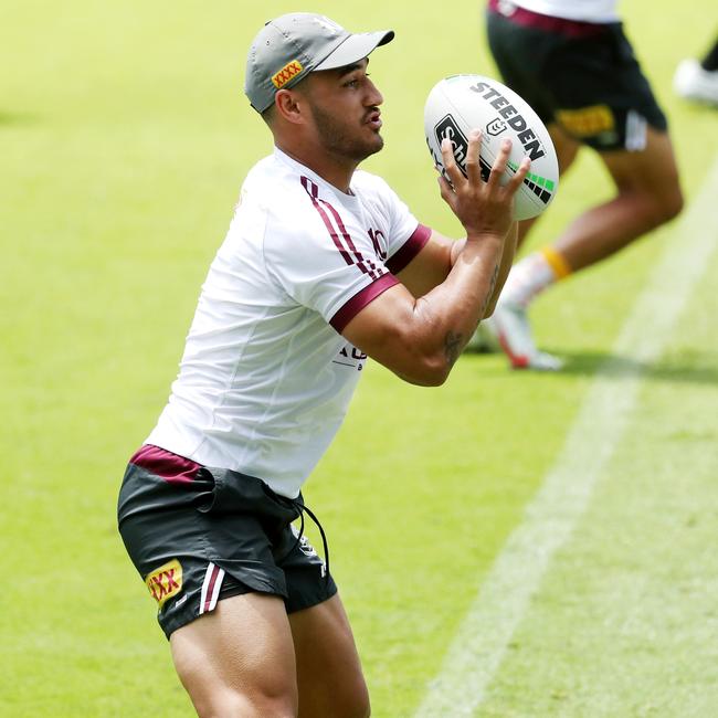 Valentine Holmes has been a dynamic winger in State of Origin, but will get his first chance at fullback. Picture: NIGEL HALLETT