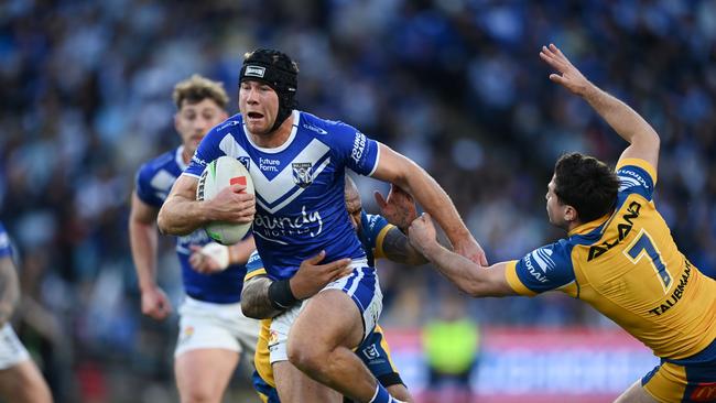 Burton outplayed Blues hopeful Mitch Moses on Monday. Picture: NRL Photos