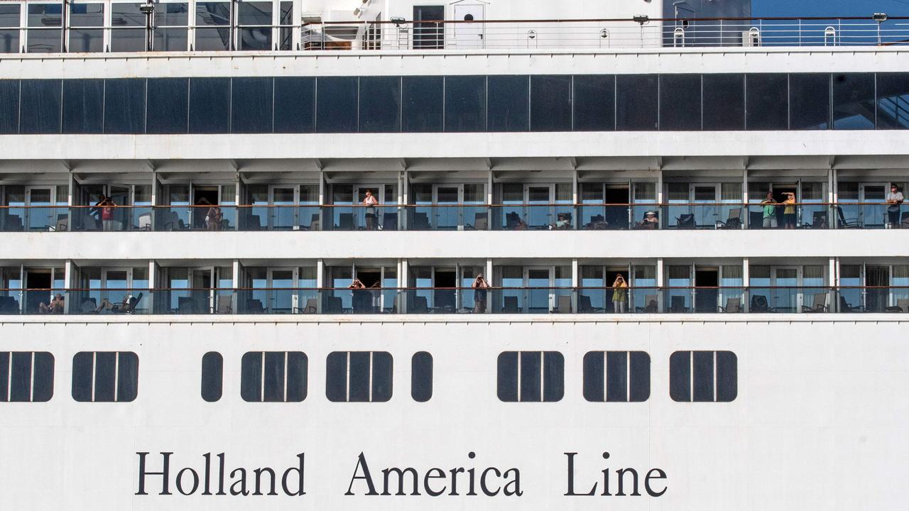 Passengers on-board Holland America's cruise ship Zaandam could be facing a similar situation to the Diamond Princess cruise ship. Picture: Luis Acosta/AFP.