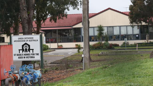 St Basil's nursing home in Fawkner. Picture: NCA NewsWire / David Crosling