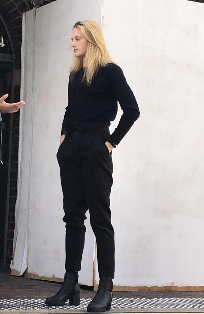 Teresa Morrissey, outside Manly Local Court on Wednesday, May 17, 2023, where she was previously convicted of assaulting hotel staff and police while intoxicated. Picture: Manly Daily