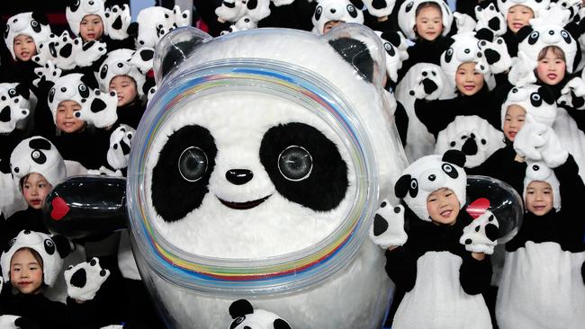 Bing Dwen Dwen, the mascot of the 2022 Beijing Olympic Winter Games. Picture: Xinyu Cui/Getty Images