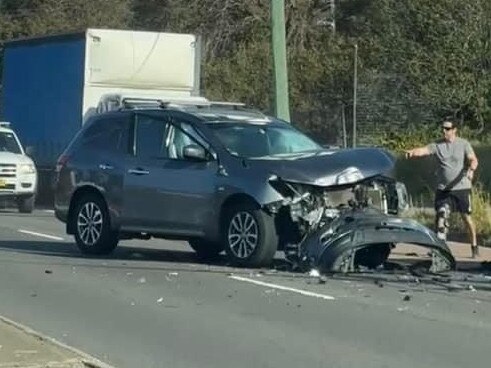 Serious accident on Pittwater Road in Mona Vale. Careflight has landed across the road with some trapped.