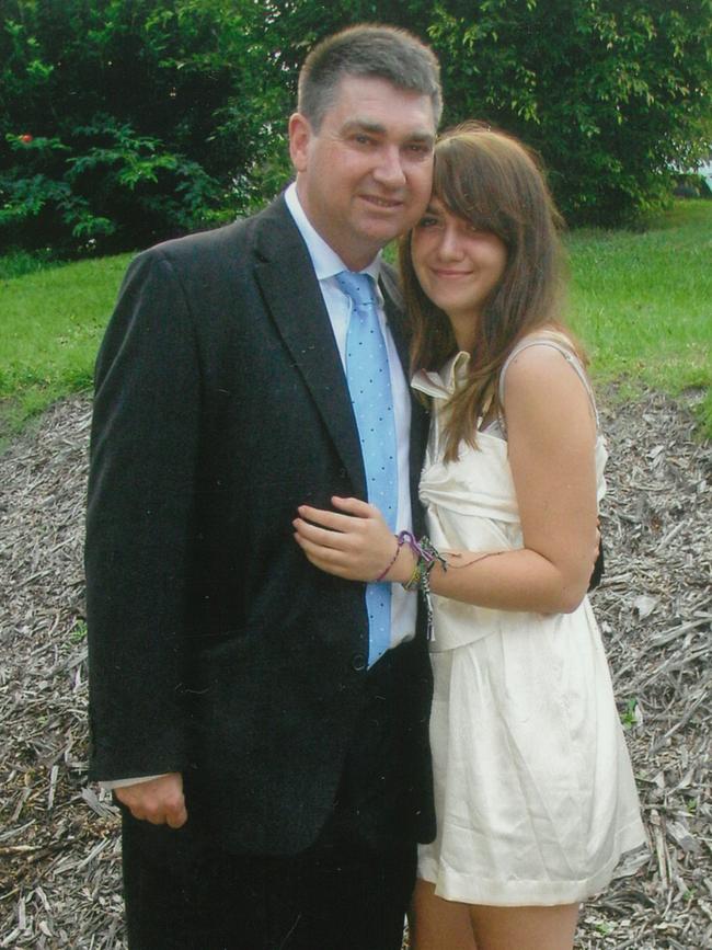 Mr Herron and his daughter. Picture: Supplied