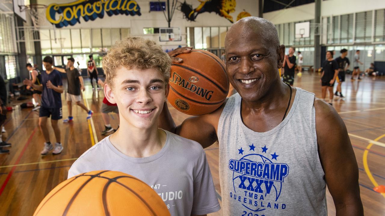 Pop Dickerson (pictured right during his 2023 Supercamp) is one of the nominees for Darling Downs’ best junior coach.