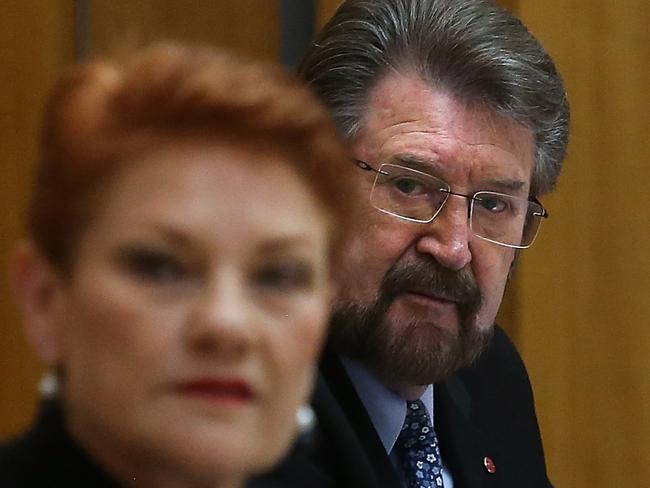 Senator Hinch said it was just another example in a long line of problematic behaviour displayed by the embattled One Nation leader. Picture Kym Smith