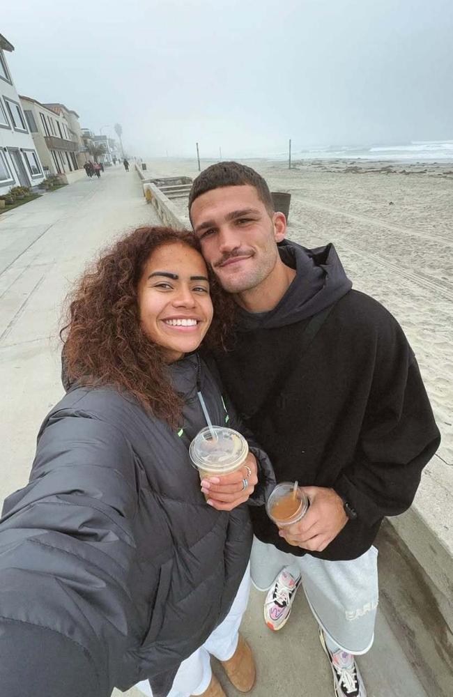 Mary Fowler with NRL star boyfriend Nathan Cleary. Picture: Instagram