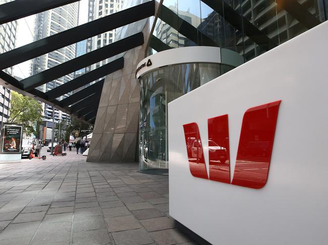 BRISBANE, AUSTRALIA - NewsWire Photos JULY 08, 2020. Westpac Bank sign in the Brisbane CBD. Picture: NCA NewsWire / Jono Searle