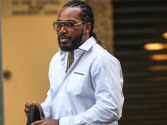 Chris Gayle denies exposing himself to a masseuse. Picture: AAP Image/Brendan Esposito