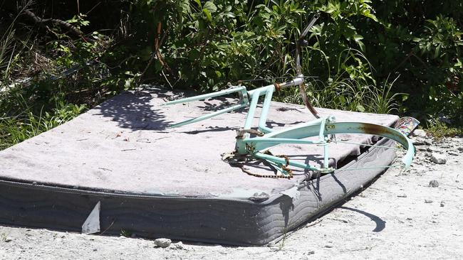 Rubbish is piling up at an affluent Surfers Paradise suburb. Photo: Tertius Pickard