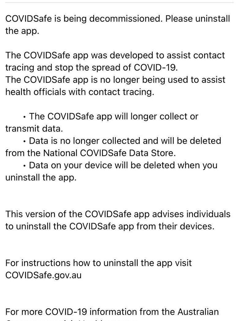 Users have been asked to uninstall the app.