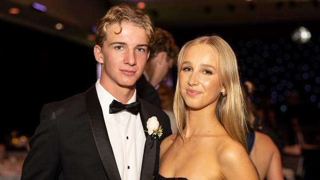 Lachlan Frith and Sophie Sendall at the year 12 St Hilda formal. Photo: Celeste Humphrey
