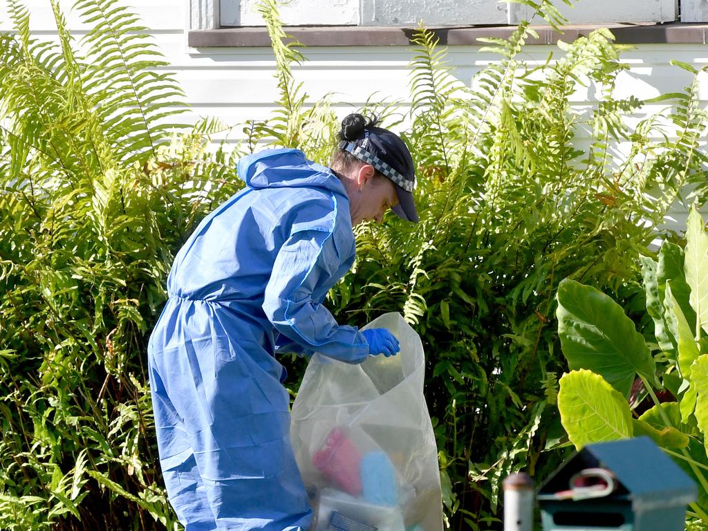 Scene of stabbing in Wellington Street, Mundingburra. Picture: Evan Morgan