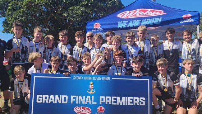 Happy winners at the Sydney Rugby Union grand final day. Picture: Supplied