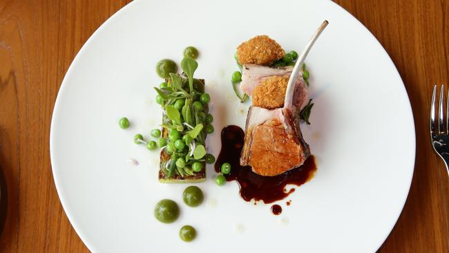 Lamb and cucumber is Summer meets Sunday Roast. Picture: Andrew Tauber