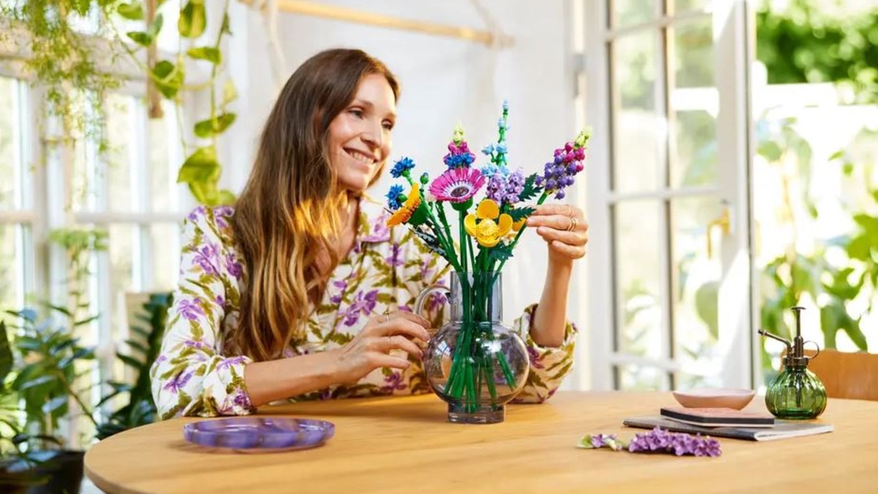 Build the LEGO Wildflower Bouquet and you’ll have a beautiful bunch of flowers that lasts forever. Picture: LEGO