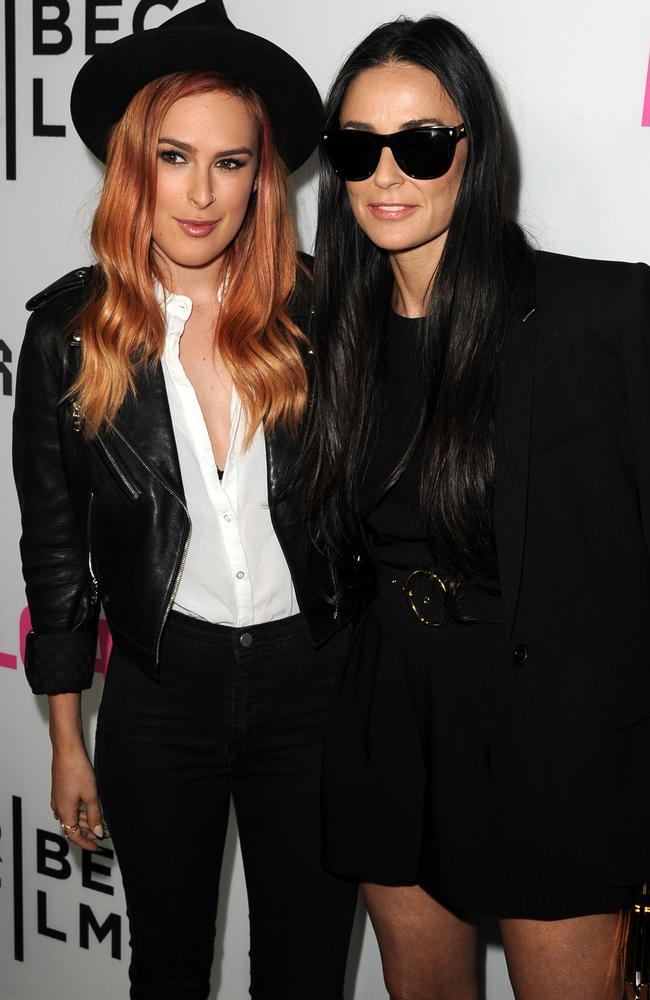 Fame game ... Rumer Willis with her famous mother, Demi Moore. Picture: Kevin Winter/Getty Images