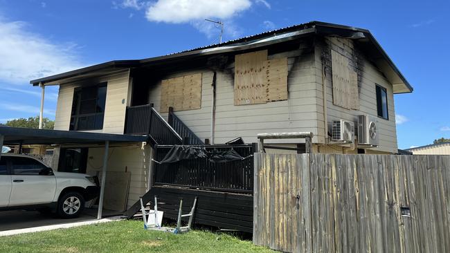 The aftermath of the house fire at 6 Annmore St in Andergrove. Picture: Duncan Evans