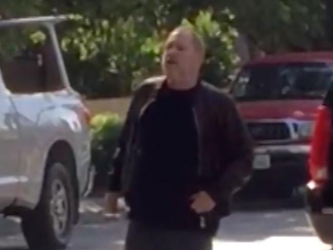 Weinstein was spotted leaving his daughter's home. Picture: TMZ/BACKGRID