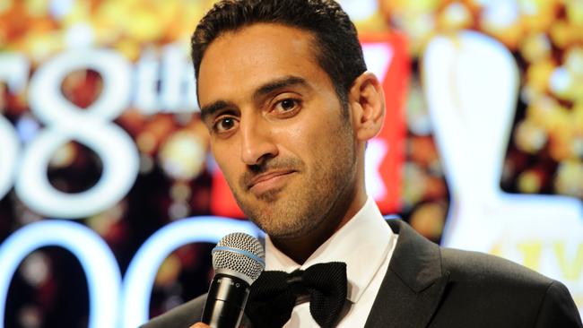 Waleed Aly wins the Best Presenter award at the 2016 Logie Awards.