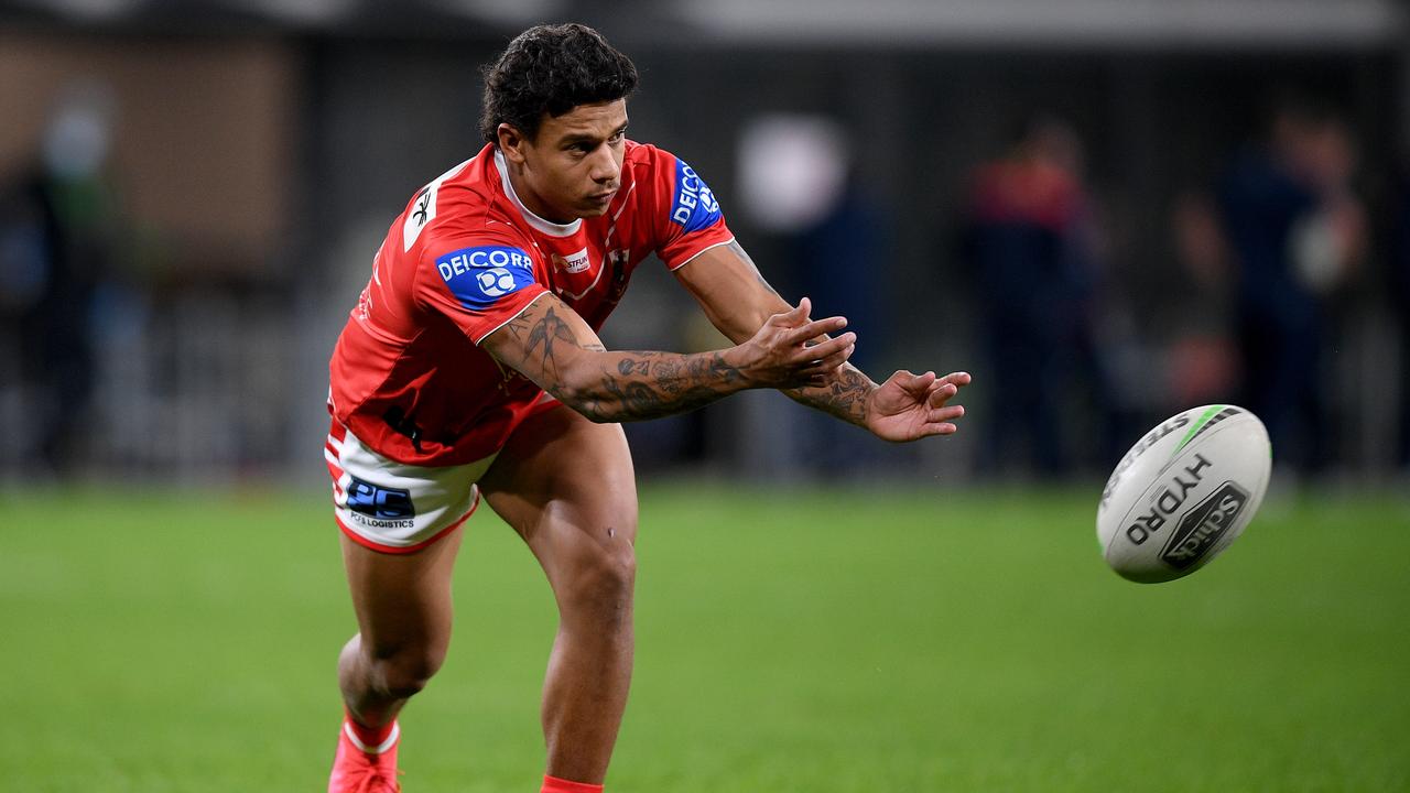 Tristan Sailor playing for the Dragons at Bankwest Stadium in Sydney in June 2020. Picture: AAP/Dan Himbrechts