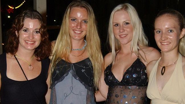 Rebecca Freeman, Jaimielee Paterson, Erin Gill & Christy Littonon Flinders Street East Pic Bryan Lynch AD236033