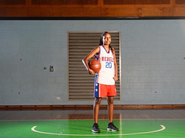 Ambah Kowcun pictured at Uni Rebels before relocating with her family to South Australia in order to further her basketball career in 2016. Picture: Ivan Rachman