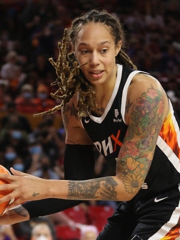 Brittney Griner was sentenced to nine years in prison on drug smuggling charges. Picture: Christian Petersen / GETTY IMAGES NORTH AMERICA / AFP
