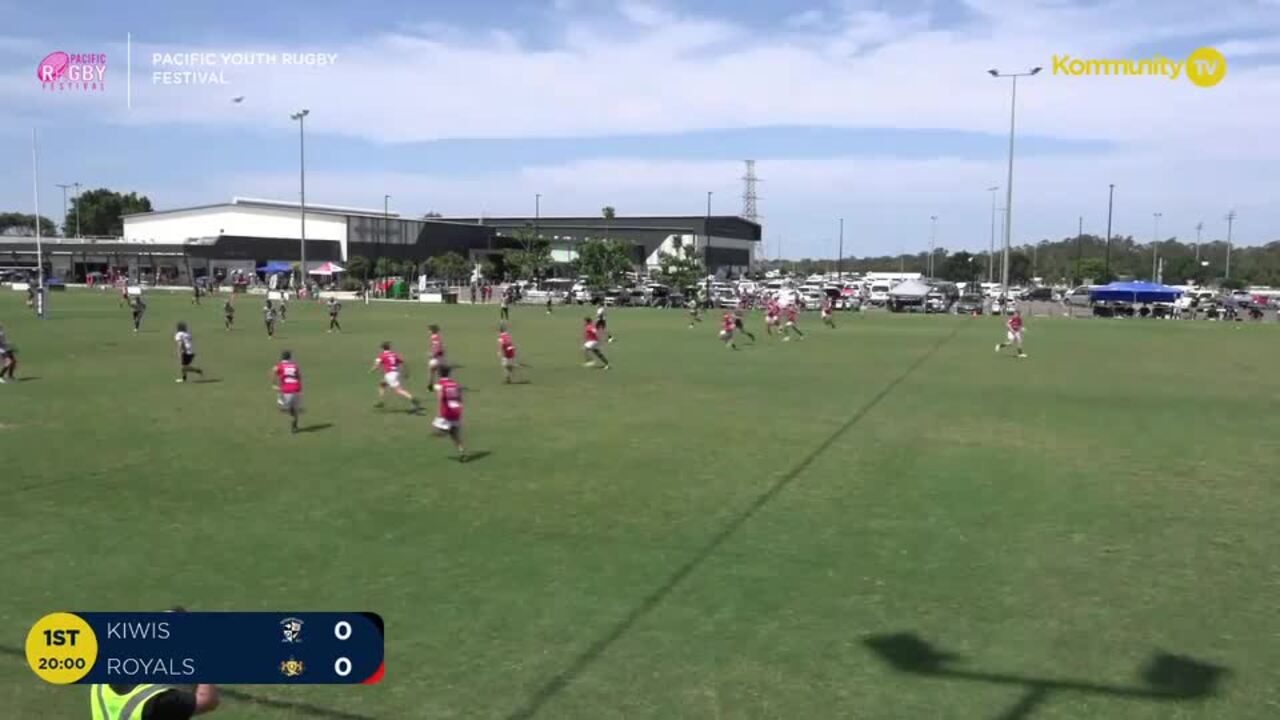 Replay: Queensland Kiwi v Queensland Royals (U14 boys) - 2024 Pacific Youth Rugby Festival Day 1