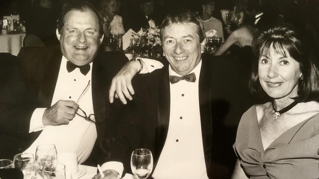 John Fordham (L) with Rocky and Lyn Miller. Supplied