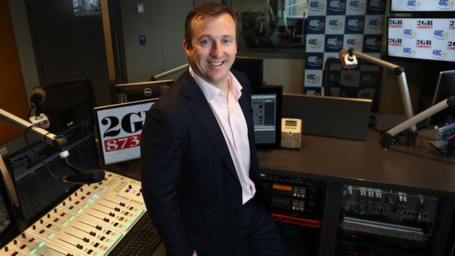 Tom Malone oversees radio stations 2GB, 3AW, 4BC, 6PR and Macquarie Sports Radio. Picture: John Feder