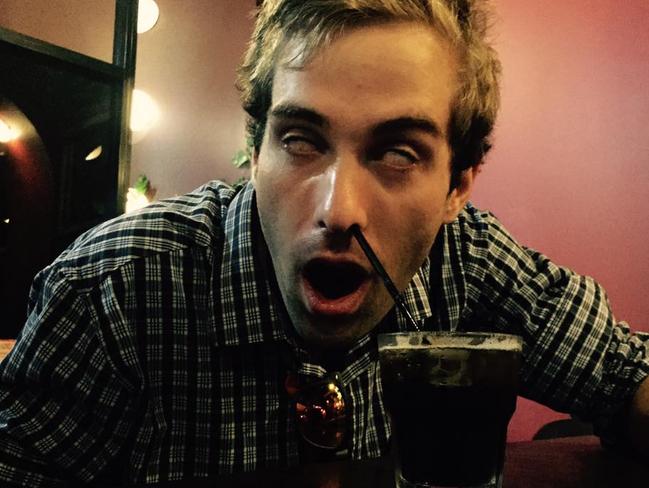 It is a hectic pace as an NT News journo and he sometimes has to snort Coke to keep on going. Picture: Facebook