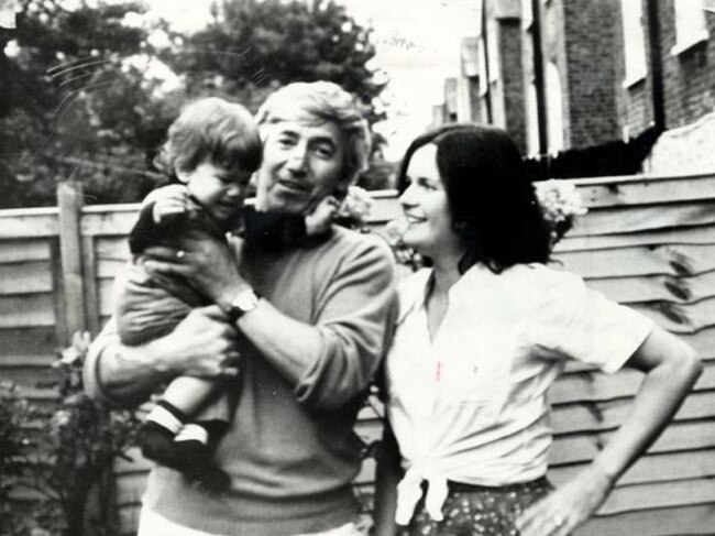 Bulgarian dissident Georgi Markov with his wife Annabel and daughter Alexandra-Raina in London.