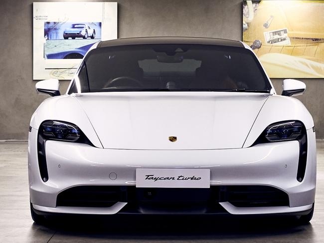 Porsche Taycan electric car.