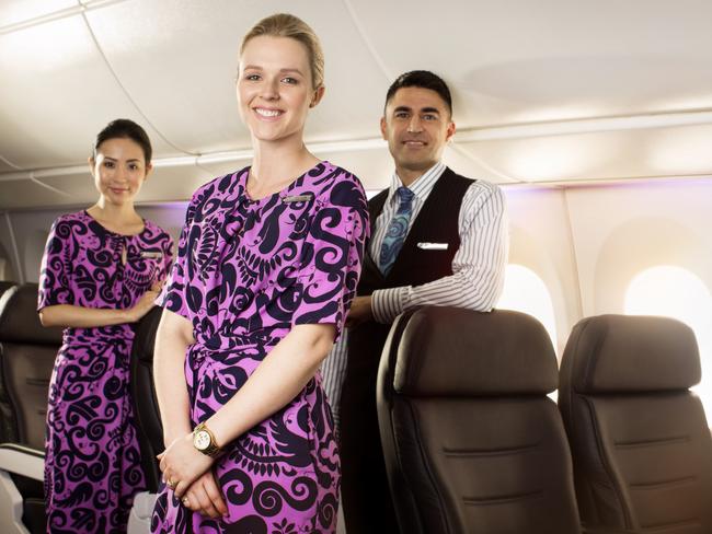 An Air New Zealand cabin crew who will be flying between Cairns and Auckland.