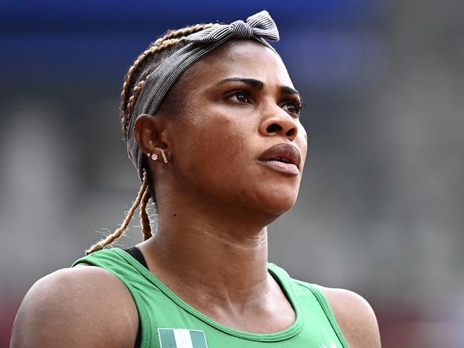 Nigerian sprinter Blessing Okagbare is out of the Olympics after failing a drug test. Picture: AFP